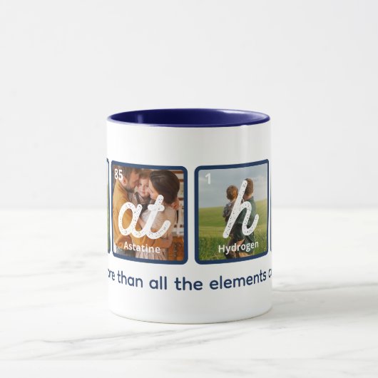周期表の要素ハッピーファーザーの日 マグカップ (中央)