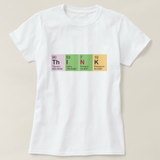周期表の要素女性によって合われるLSのティーを考えて下さい Tシャツ