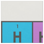 周期表の要素 ファブリック (クローズアップ)