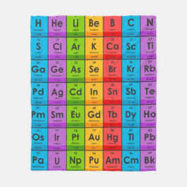 周期表の要素 フリースブランケット