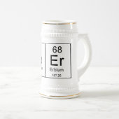 周期表はビールを綴ります! ビールジョッキ (正面右)