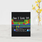 周期表を舐めてもいいですか 面白い科学教師 カード (黄色い花)