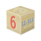 周期表アルファベットブロックカーボン教育 フォトキューブ (裏面アングル)