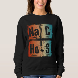 周期表インスパイアおもしろい要読素Nachos M スウェットシャツ