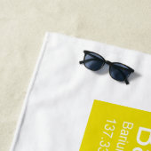 周期表カラフルベーコン ビーチタオル (インサイチュ)