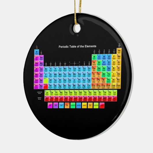 周期表クリスマスツリーオーナメント セラミックオーナメント (左)