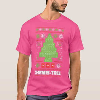 周期表クリスマスモミChemis Tree Tシャツ