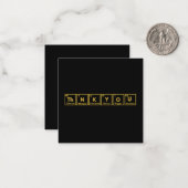 周期表サンキューカード ノートカード (正面/裏面インサイチュ)