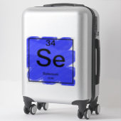 周期表シール – Selenium シール (スーツケース)