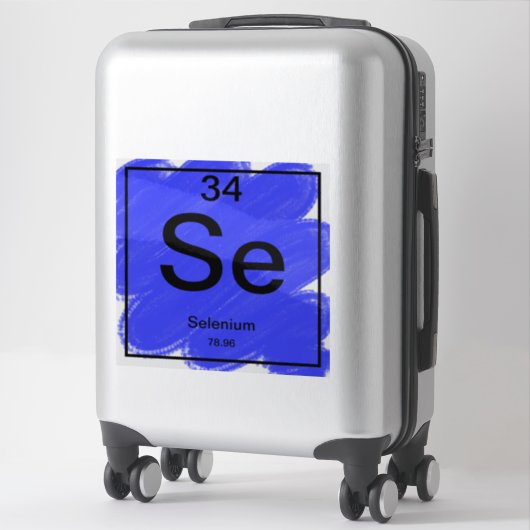 周期表シール – Selenium シール (スーツケース)