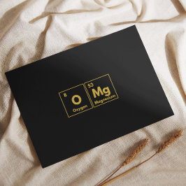 周期表スタイルOMg 箔シーズンポストカード