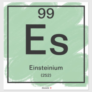 周期表ステッカー – Einsteinium シール