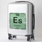 周期表ステッカー – Einsteinium シール (スーツケース)