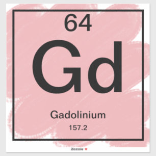 周期表ステッカー – Gadolinium シール
