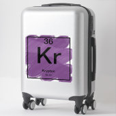 周期表ステッカー – Krypton シール (スーツケース)