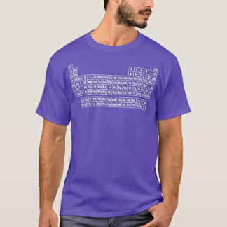 周期表デザイン先生おたくギークDe Tシャツ
