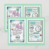 周期表ドラゴン - ナトリウム ポストカード (正面/裏面)