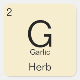 周期表ハーブ&スパイスラベル スクエアシール