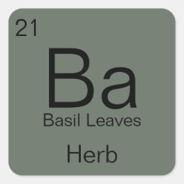 周期表ハーブ&スパイスラベル スクエアシール