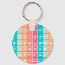 周期表パターンの要カラフル素 キーホルダー