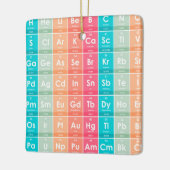 周期表パターンの要カラフル素 セラミックオーナメント (左)