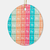 周期表パターンの要カラフル素 セラミックオーナメント (左)