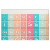 周期表パターンの要カラフル素 ファブリック (ファットクウォーター)