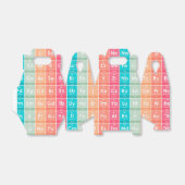 周期表パターンの要カラフル素 フェイバーボックス (折り畳みなし)