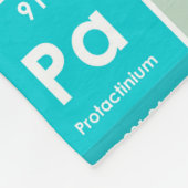 周期表パターンの要カラフル素 フリースブランケット (角)