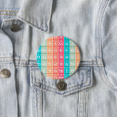 周期表パターンの要カラフル素 缶バッジ (インサイチュ)