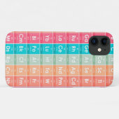 周期表パターンの要カラフル素 Case-Mate iPhoneケース (裏面(横))