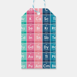 周期表パターンの要素 ギフトタグ