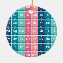 周期表パターンの要素 セラミックオーナメント