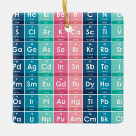 周期表パターンの要素 セラミックオーナメント