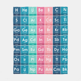 周期表パターンの要素 フリースブランケット