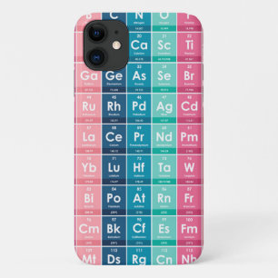 周期表パターンの要素 iPhone 11 ケース
