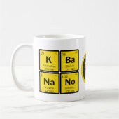 周期表付きバナノコイン コーヒーマグカップ (左)