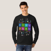 周期表化学おたく科学先生化学 Tシャツ (正面フル)