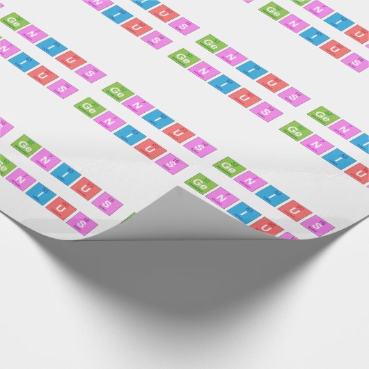 周期表化学おもしろい ラッピングペーパー (角)