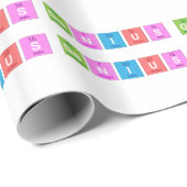 周期表化学おもしろい ラッピングペーパー (ロールコーナー)