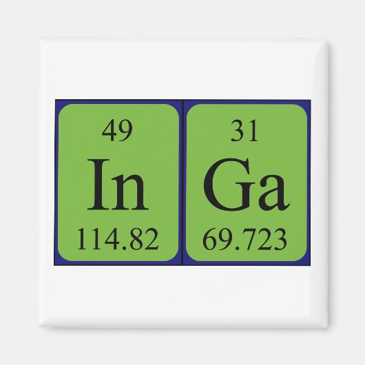 周期表名マグネット マグネット (正面)