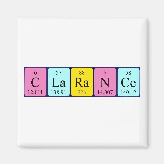 周期表名磁石を表示 マグネット (正面)