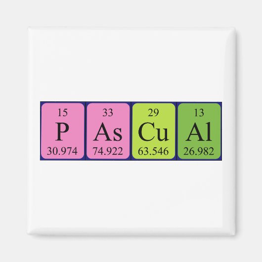 周期表名磁石 マグネット (正面)