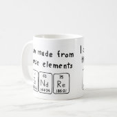 周期表名mugを指定 コーヒーマグカップ (正面左)