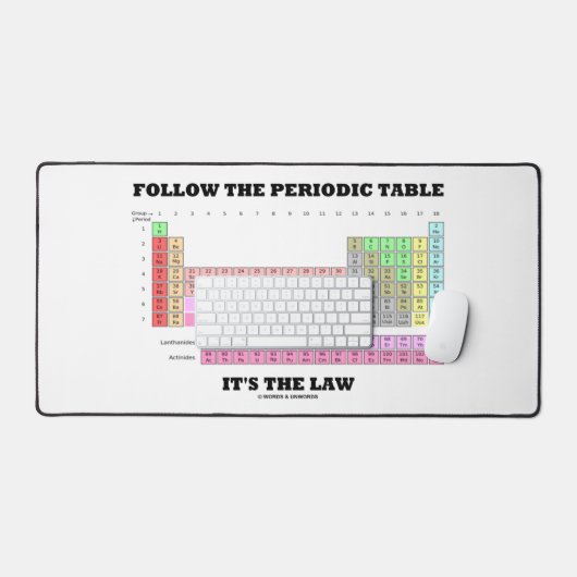 周期表後を追それが法の化学である デスクマット (キーボード&マウス)