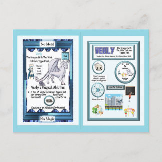 周期表竜 – カルシウム ポストカード