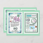 周期表竜 – ナトリウム ポストカード (正面/裏面)