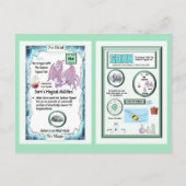 周期表竜 – ナトリウム ポストカード (裏面)