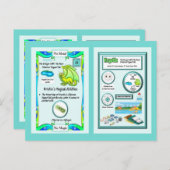 周期表竜 – 塩素カード ポストカード (正面/裏面)