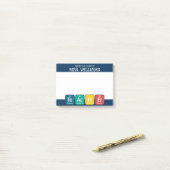 周期表要素のスペル先生 ポストイット (デスク上)